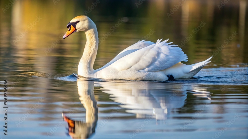 swan on the water swan on the water