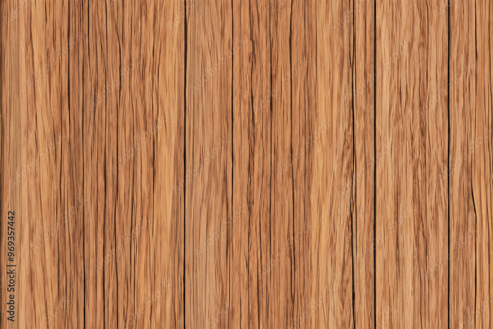 Close-up view of brown wooden planks, with natural grain patterns and knots. Close-up view of brown wooden planks, with natural grain patterns and knots.