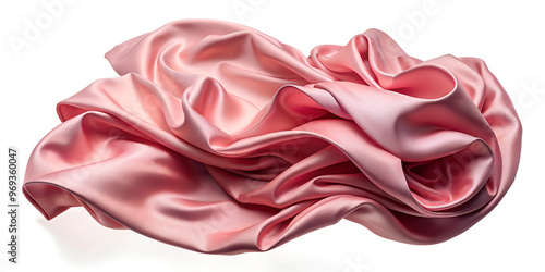Wallpaper Mural Pink silk fabric floating, cut out Torontodigital.ca