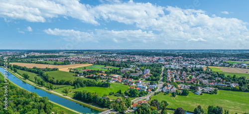 Ausblick auf das Illertal bei Illertissen in Bayerisch-Schwaben photo