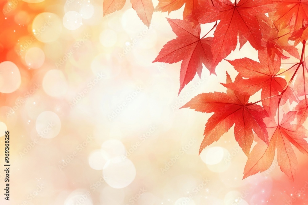 Autumn leaves bokeh background Autumn leaves bokeh background