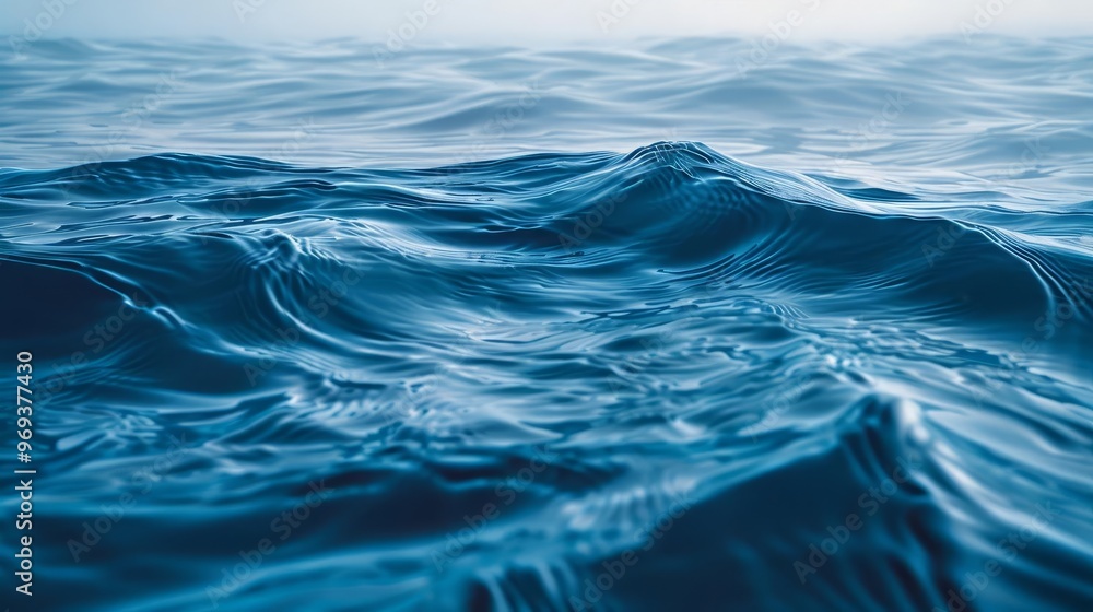 Close-up view of blue ocean waves, showing texture and movement. Close-up view of blue ocean waves, showing texture and movement.