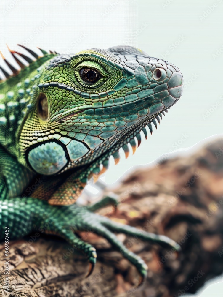 Fototapeta premium Striking Green Lizard