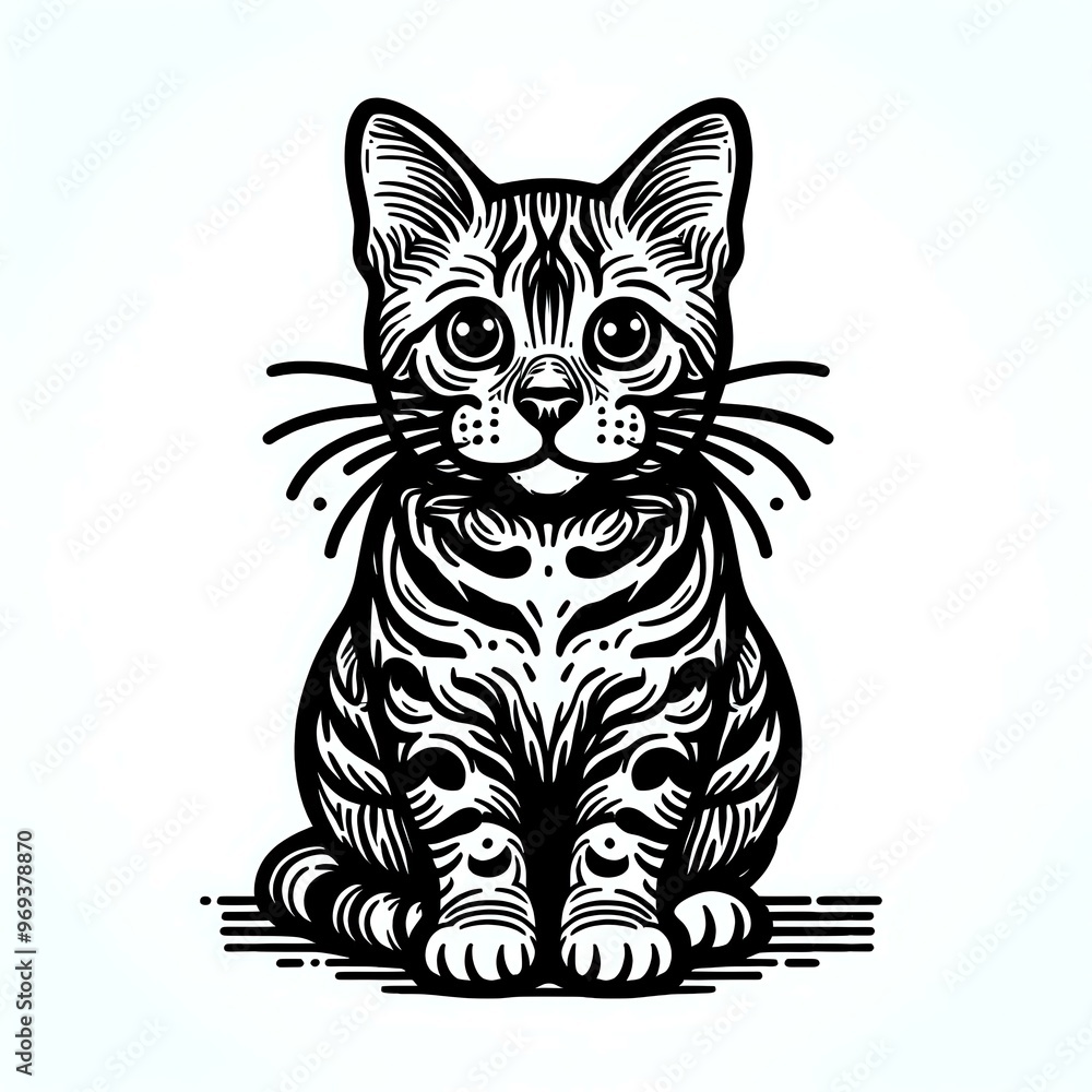 Fototapeta premium Majestic Feline Elegance