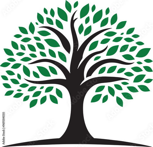 Tree life silhouette vactor file.