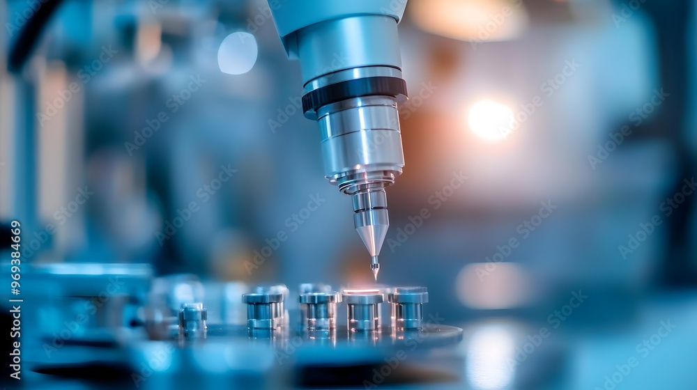 Automated Industrial Control Robot Conducting Stress Tests in Laboratory Automated Industrial Control Robot Conducting Stress Tests in Laboratory