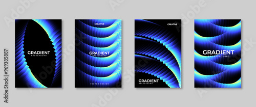 Minimalist gradient poster, suitable for wall decoration, covers, backgrounds and others