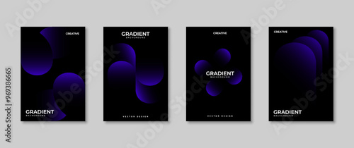Minimalist gradient poster, suitable for wall decoration, covers, backgrounds and others