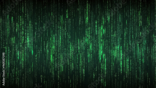 Wallpaper Mural Digital Matrix Code Background Torontodigital.ca