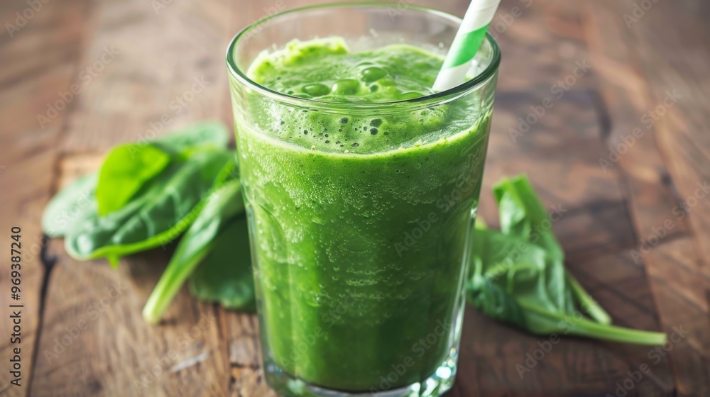 Green smoothie cocktail background illustration generated by ai Green smoothie cocktail background illustration generated by ai