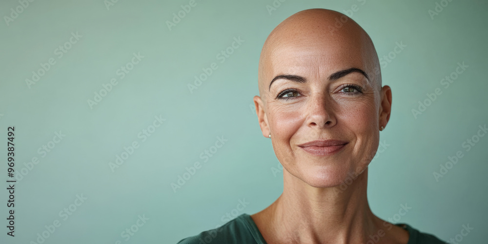 Mediterranean woman with a gentle expression for breast cancer awareness
Mediterranean woman with a gentle expression for breast cancer awareness