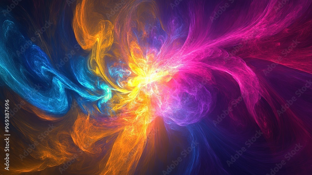 A cosmic plasma effect background A cosmic plasma effect background
