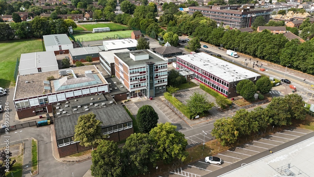Aerial view of Sir Henry Floyd Grammar School, Aylesbury Aerial view of Sir Henry Floyd Grammar School, Aylesbury