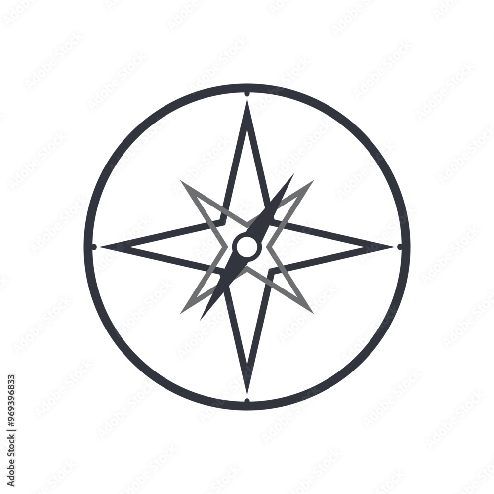 Compass Template Icon Compass Template Icon