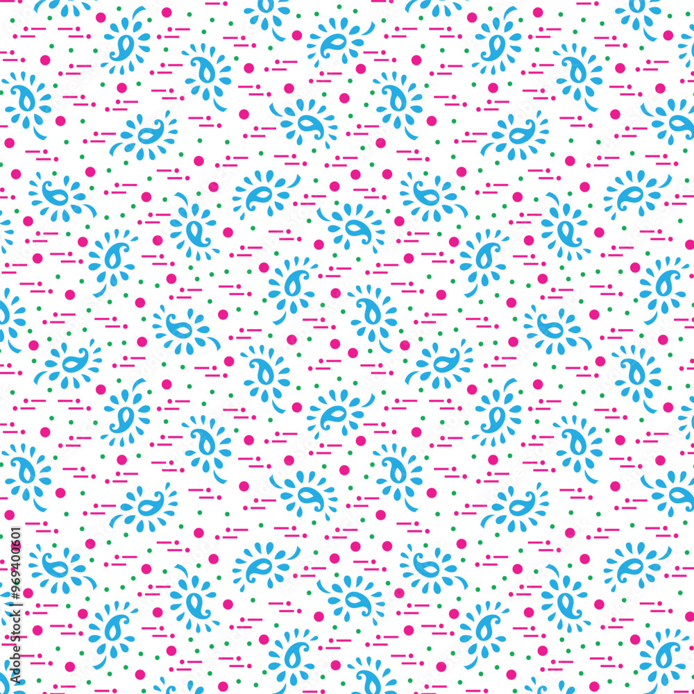 Fototapeta premium Pailsey Design Pattern, background, texture, tile, fabric.