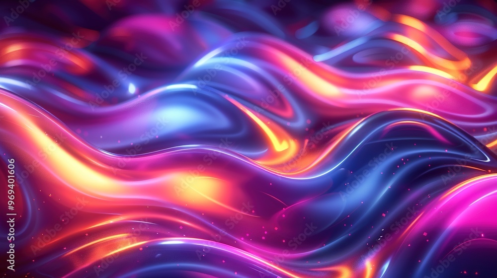 Science fiction colorful gradient wave shaped regular flowing light Science fiction colorful gradient wave shaped regular flowing light