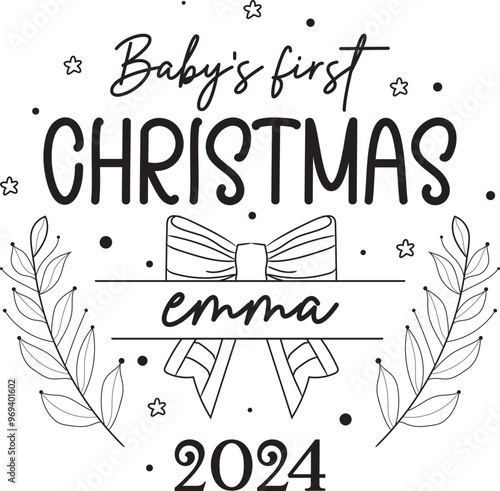 Baby's first Christmas 2024 Ornaments Design, Baby's first Christmas 2024 Round Design, My First Christmas as a grandpa 2024, My First Christmas as a grandma 2024, Our first Christmas Mommy & daddy