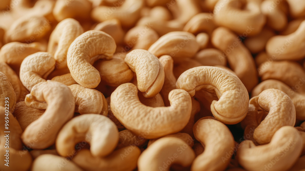 Close-up of Roasted Cashew Nuts in Abundance Close-up of Roasted Cashew Nuts in Abundance