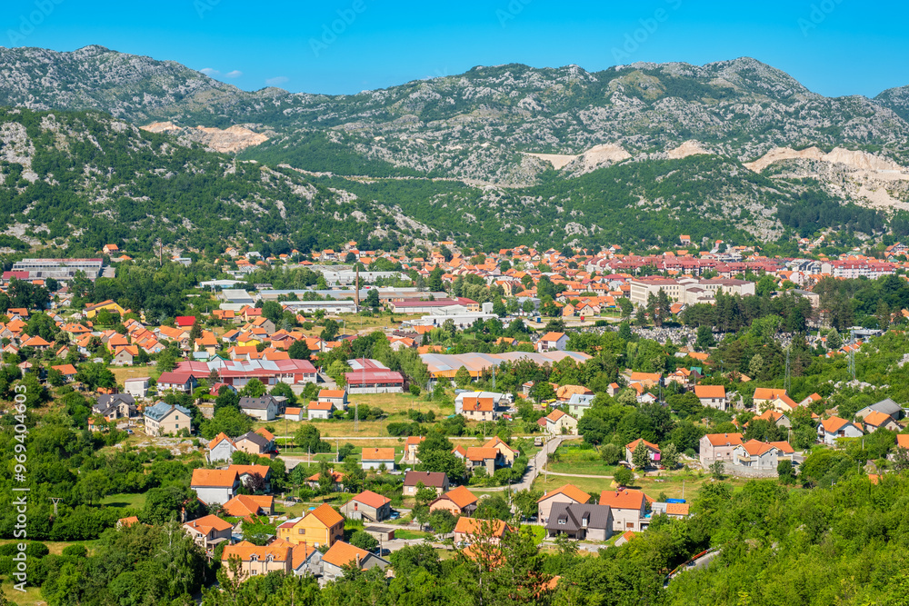 Cetinje cityscape. Montenegro