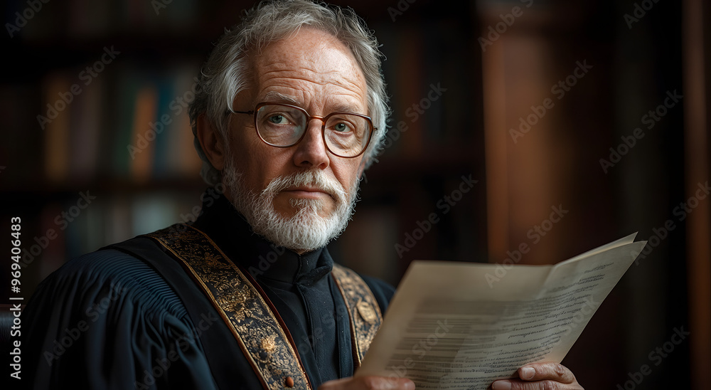 “A Male Judge is Reading Papers in Court, Looking Focused and Serious”
“A Male Judge is Reading Papers in Court, Looking Focused and Serious”