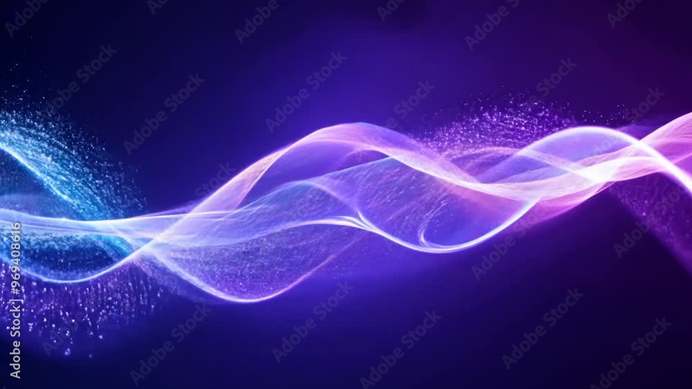 A technology-themed abstract background video with wavy lines in a vibrant purple color. A technology-themed abstract background video with wavy lines in a vibrant purple color.