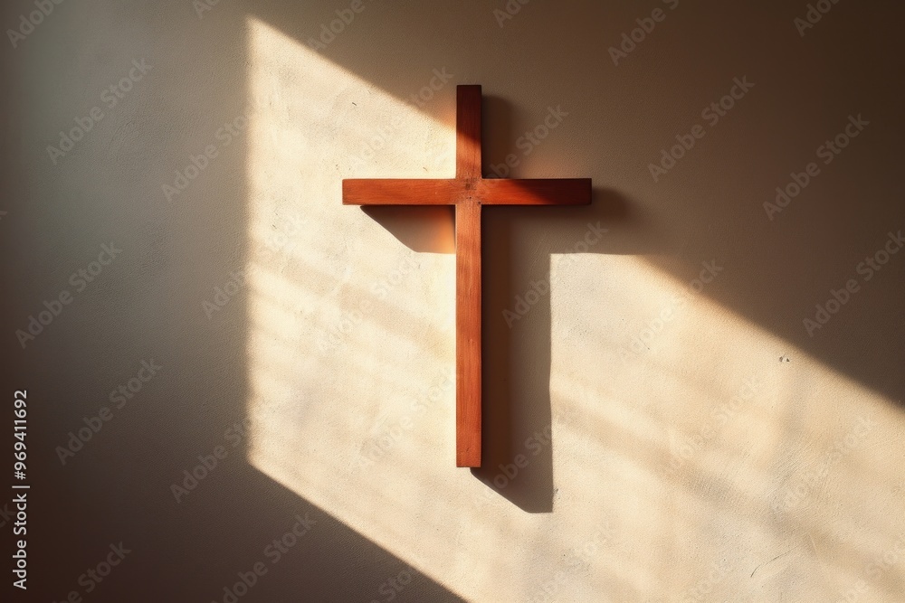 Cross crucifix symbol in Aesthetic style Cross crucifix symbol in Aesthetic style