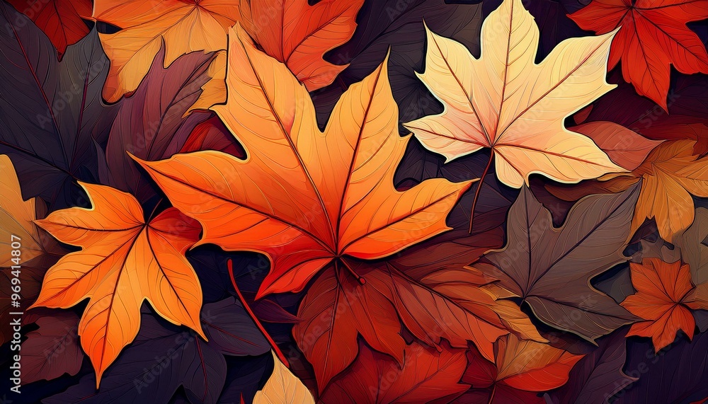 autumn maple leaves. vibrant and colorful arrangement of autumn leaves. autumn leaves background. leaves background autumn maple leaves. vibrant and colorful arrangement of autumn leaves. autumn leaves background. leaves background