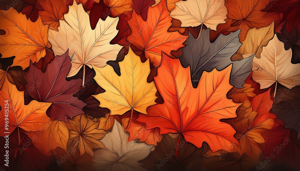 autumn maple leaves. vibrant and colorful arrangement of autumn leaves. autumn leaves background. leaves background autumn maple leaves. vibrant and colorful arrangement of autumn leaves. autumn leaves background. leaves background
