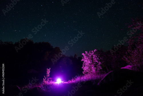 Stargazing and camping in Kernville, CA, beside the Kern River. photo