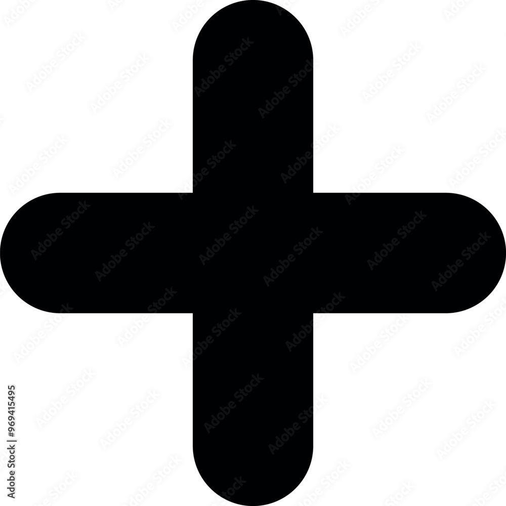 Black cross geometric shape vector. Good for icon, design, textbook Black cross geometric shape vector. Good for icon, design, textbook