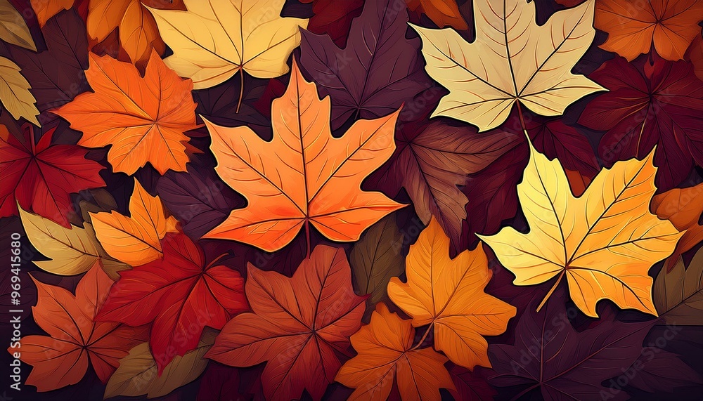 autumn maple leaves. vibrant and colorful arrangement of autumn leaves. autumn leaves background. leaves background autumn maple leaves. vibrant and colorful arrangement of autumn leaves. autumn leaves background. leaves background