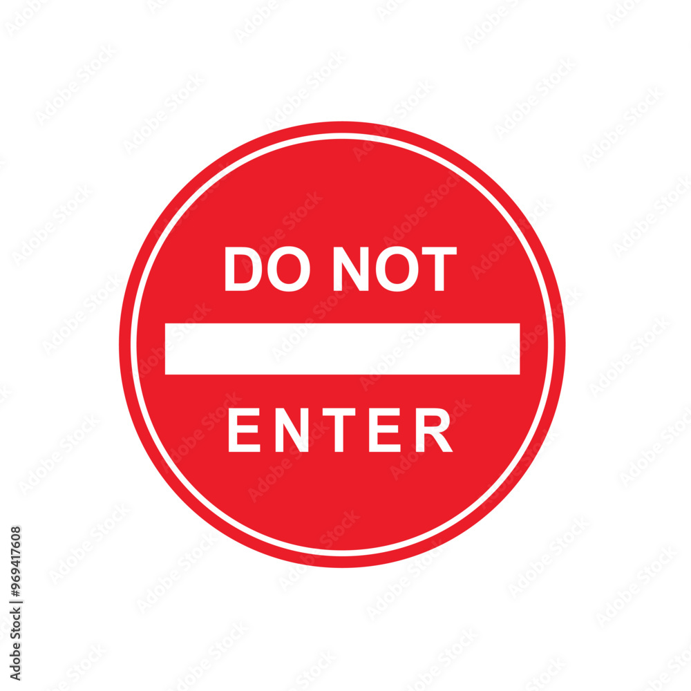 Road sign icon, No Enter. suitable for poster use and web icons Road sign icon, No Enter. suitable for poster use and web icons