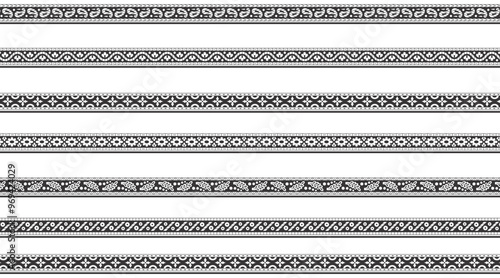 Flower Border design Pattern ,texture, tile, background, wallpaper.