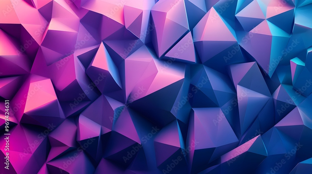 Vibrant Polygonal Abstract Digital Background with Gradient Colors Vibrant Polygonal Abstract Digital Background with Gradient Colors