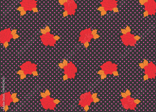 Flower Design Patterb For wallpaper, background, texture.
