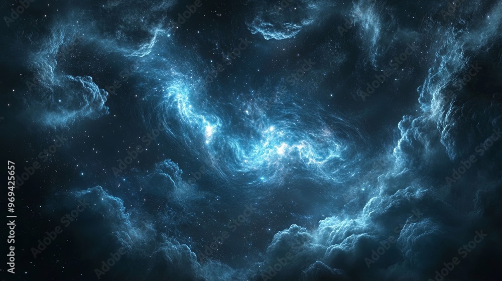 Fototapeta premium A cosmic background with stars and nebulae