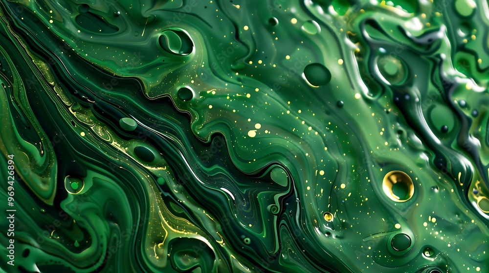 Liquid green result paint texture color abstract background pattern art Liquid green result paint texture color abstract background pattern art