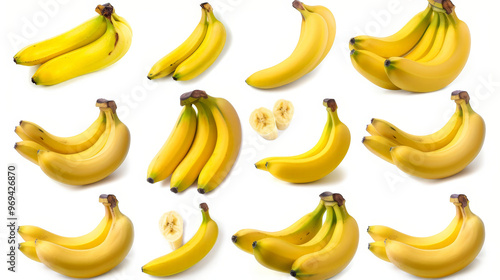 bananas isolated on white background