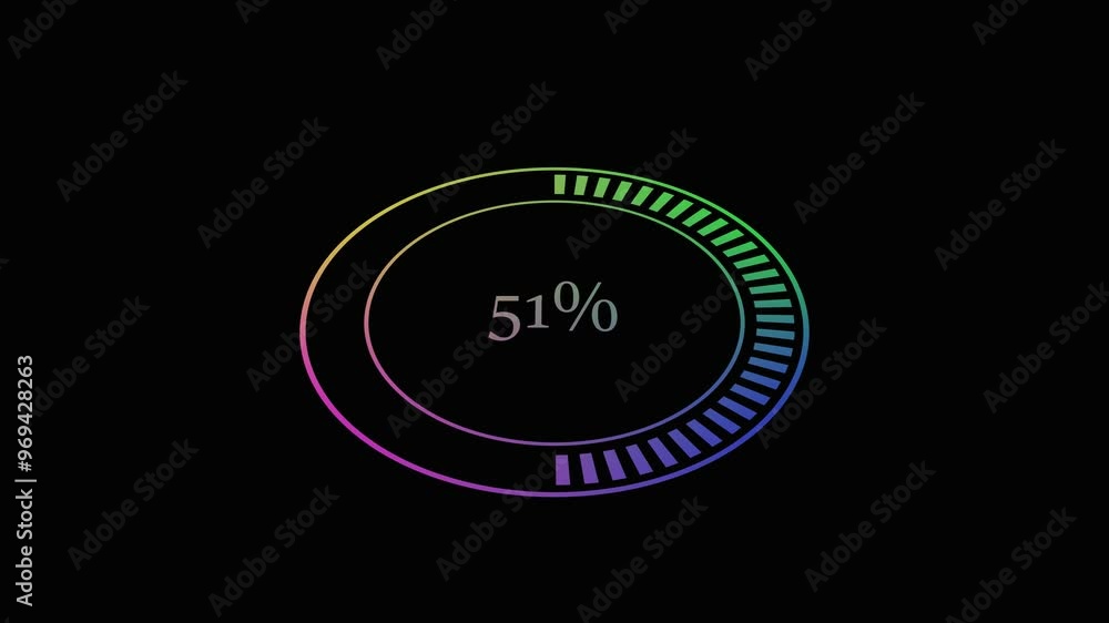 4 color circle system loading bar icon animation. 4 color circle system loading bar icon animation.