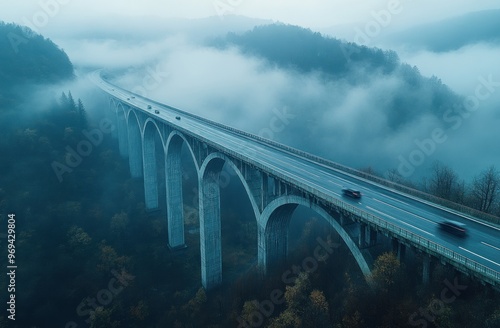 Wallpaper Mural Bridge in the Clouds Torontodigital.ca