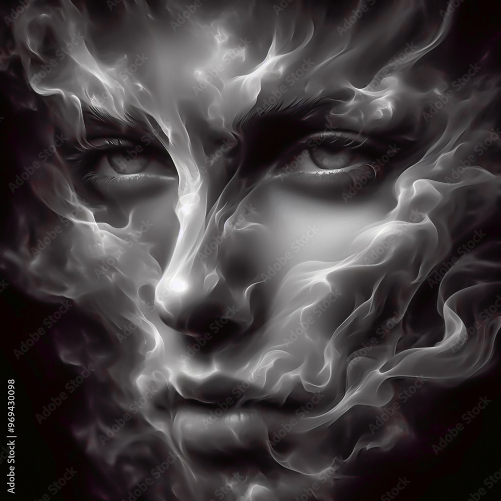 Fototapeta premium fire women