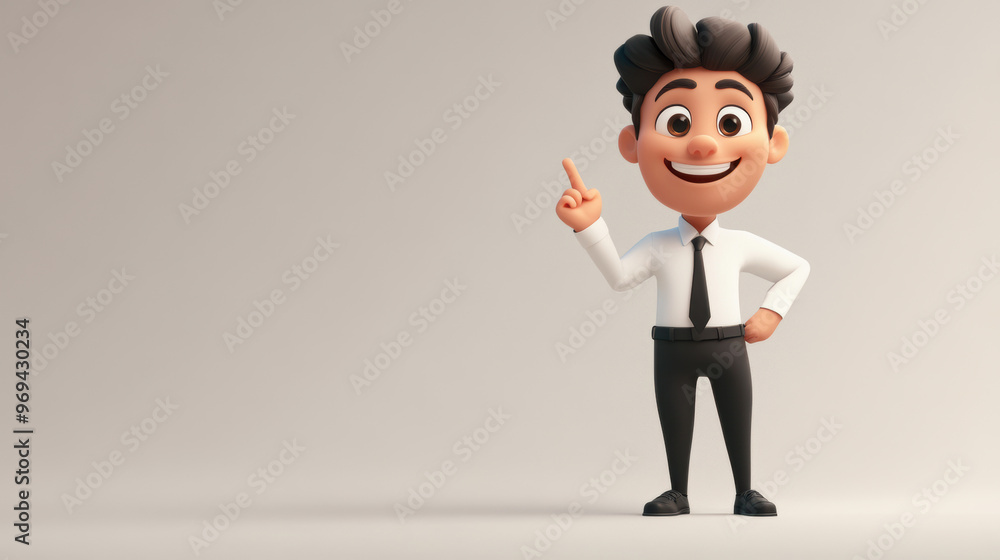 Businessman Pointing Up. Businessman Pointing Up.