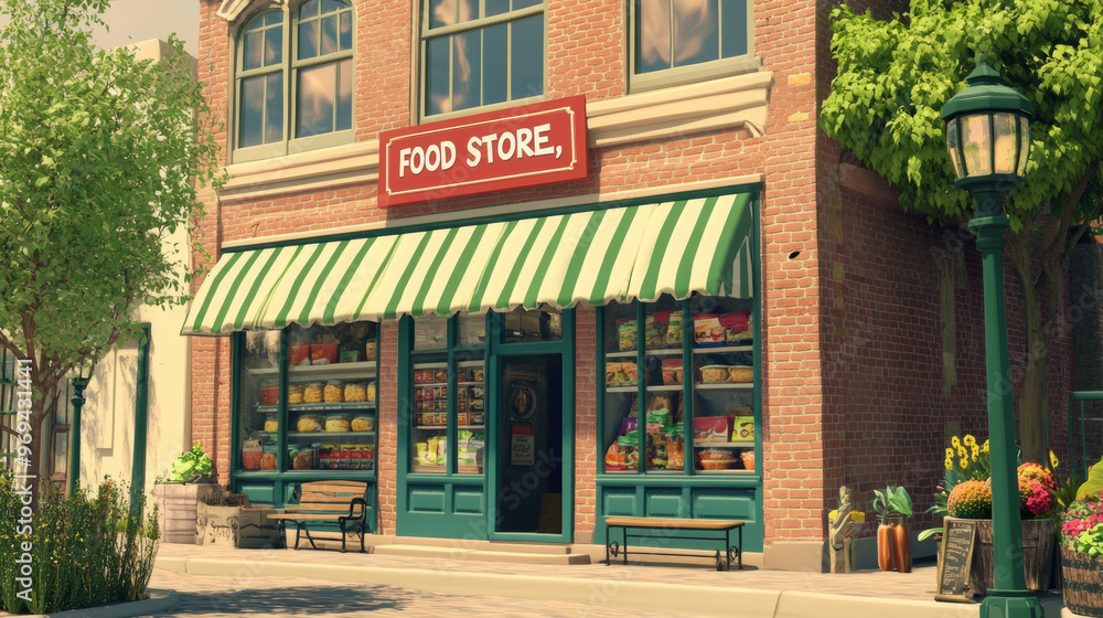 Food Store Front. Food Store Front.