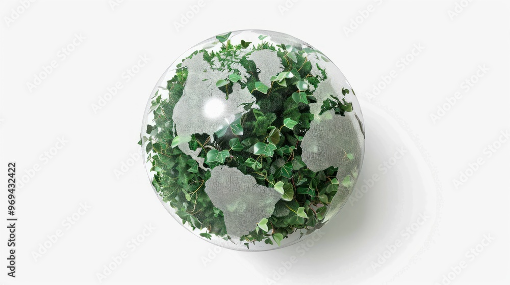 Green Globe in a Bubble Green Globe in a Bubble