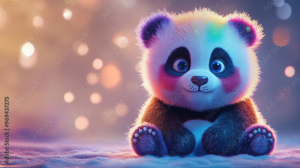 Fototapeta premium Cute Panda Cub.