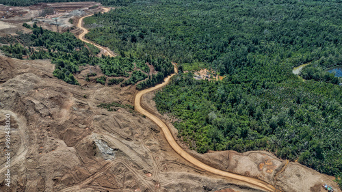 Nickel extraction, and effects on environment, in East Sulawesi, Indonesia.