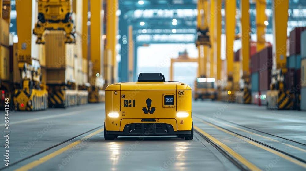 Fototapeta premium Smart Cargo Terminal Experience
