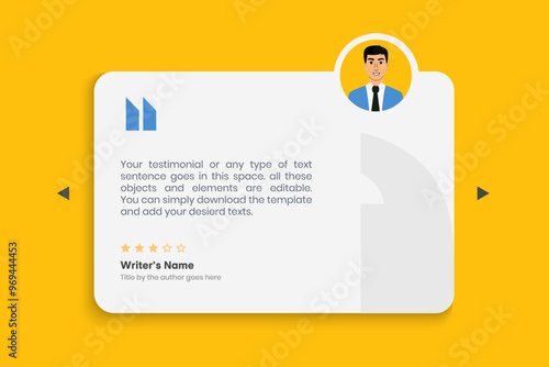Creative Testimonial Editable Vector Illustration, Empty speech bubbles, What our Clients Say, Quote, Review, Feedback, Infographic Template, Label, editable text box layout, recommendation note