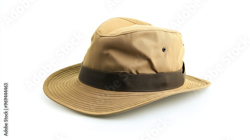 Safari hat isolated on the white background