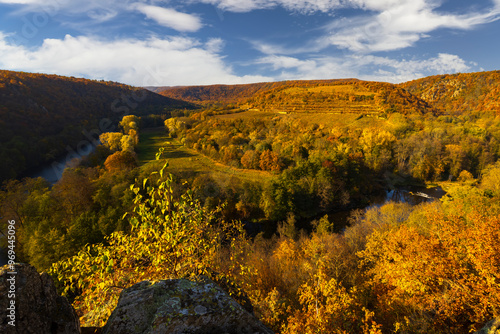 Nine Mills Viewpoint near Hnanice, NP Podyji, Southern Moravia, Czech Republic photo